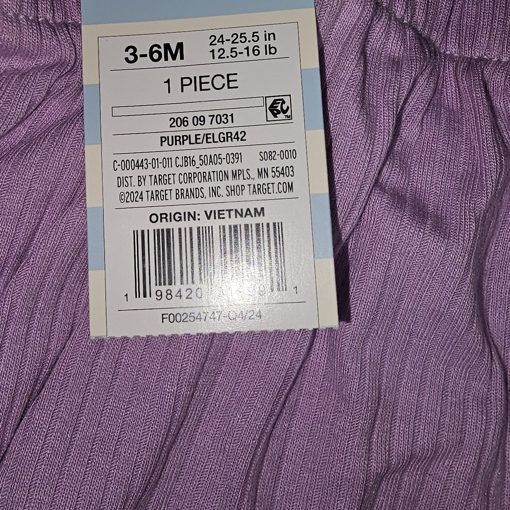 Target Purple Baby Romper - Picture 3 of 3